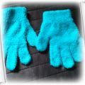 błękitne rękawiczki