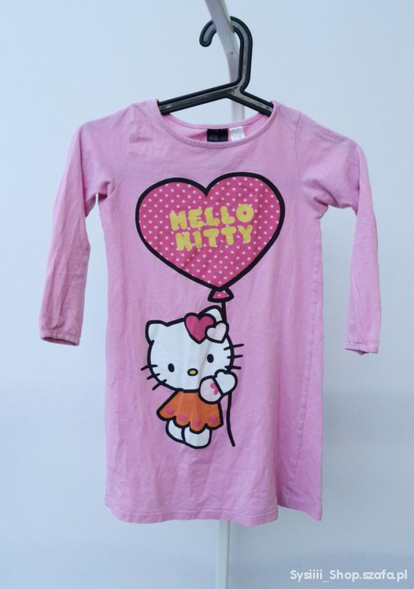 Tunika Hello Kitty H&M Różowa 110 116 cm 4 6 lat