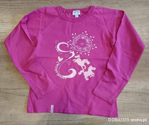 Różowa bluzka z nadrukiem