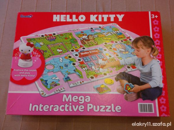 interaktywne mega puzzle Hello Kitty