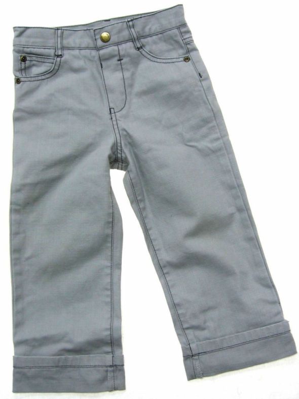 spodnie szare jeans 98