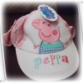 Wywijana czapeczka dla dziewczynki świnka peppa