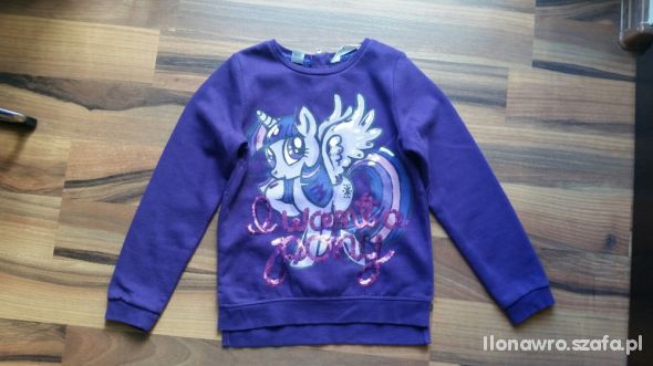 WYPRZEDAŻ H&M Bluza z pony 6 do 8 lat