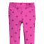 H&M legginsy bryczesy brokatowe serca