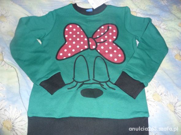 Bluza Minnie zielona rozmiar od 110 do 116