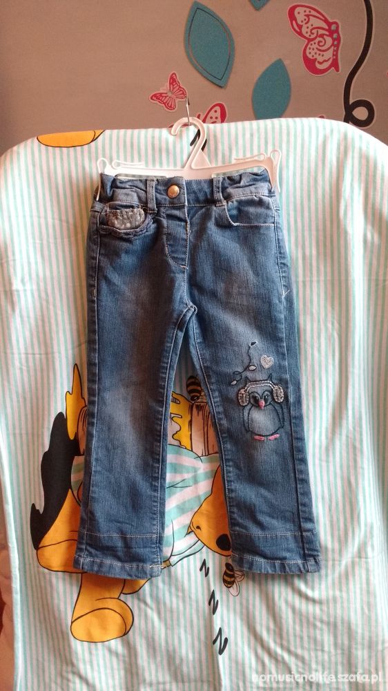 Spodnie rurki jeansowe dla dziewczynki 98