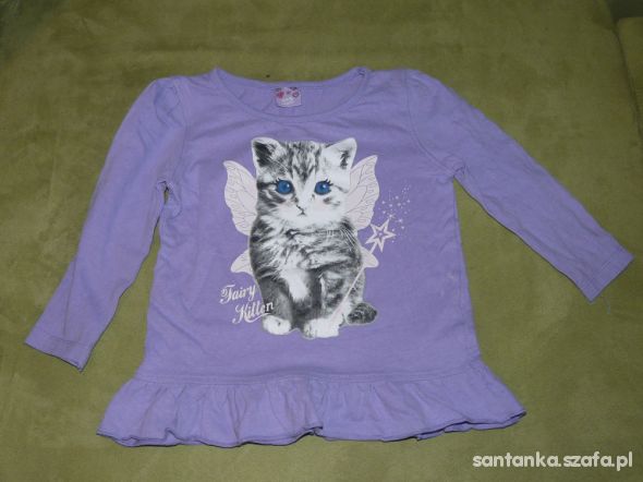 fioletowa bluzeczka z kotkiem 92