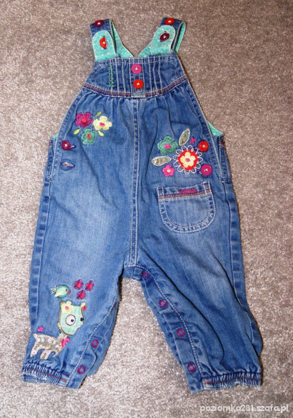 ogrodniczki jeans marks&spencer 68