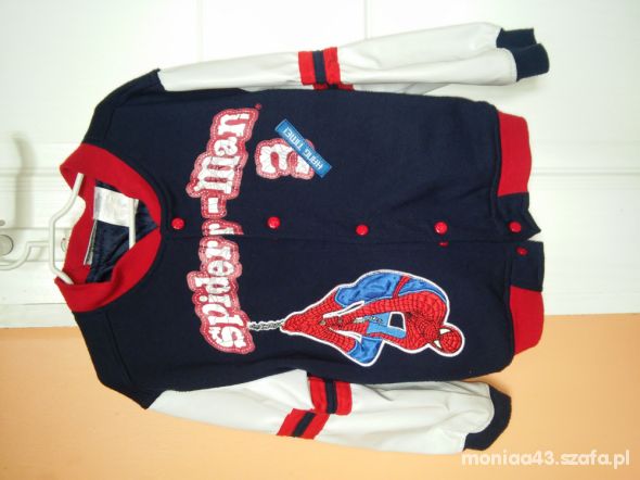 Bluza baseballówka Spiderman 6 7 lat