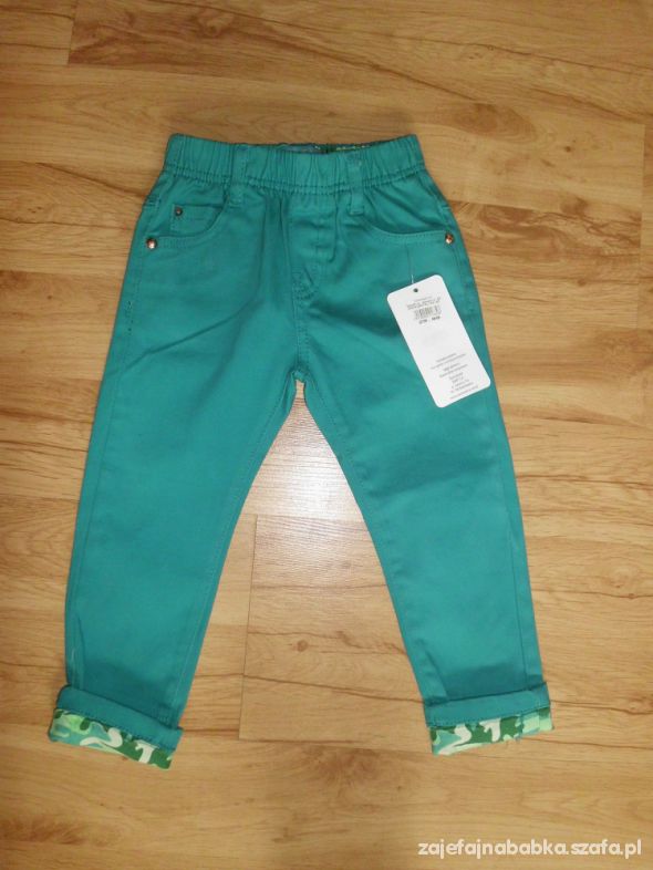 Zielone spodnie dziewczęce treginsy 98