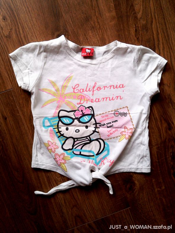 Hello Kitty krótka bluzeczka 134 140 cm