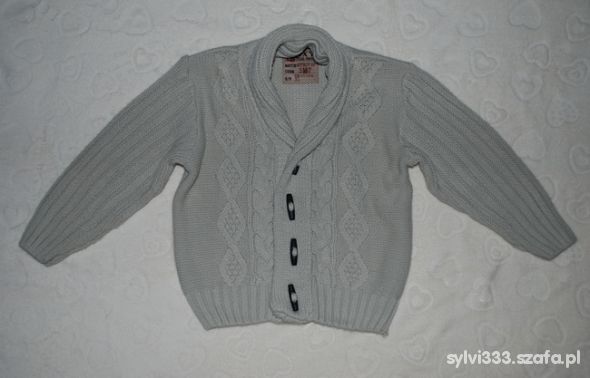Sweterek Next zapinany na kołeczki 110 116