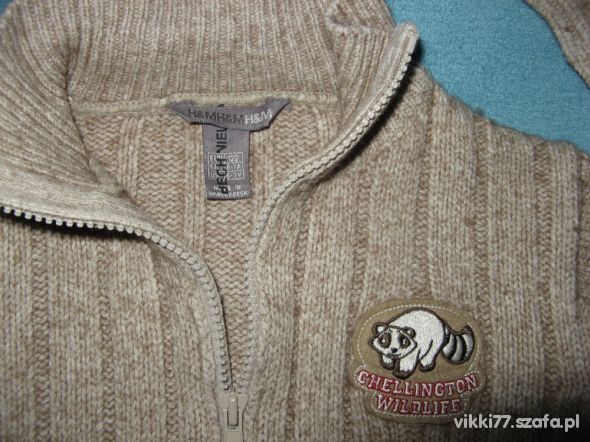 Cieplutki firmowy sweter 110