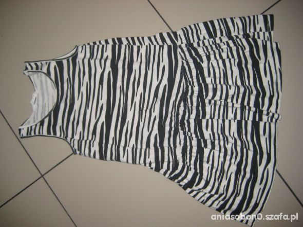 sukienka zebra h&m