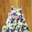 Śliczna sukienka w kwiaty na tilulu z USA 80