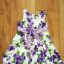 Śliczna sukienka w kwiaty na tilulu z USA 80
