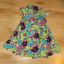 Kolorowa sukienka w kwiaty 98 do 104 cm