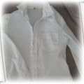 Biała koszula H&M 152 BEZ WAD długi rękaw BDB