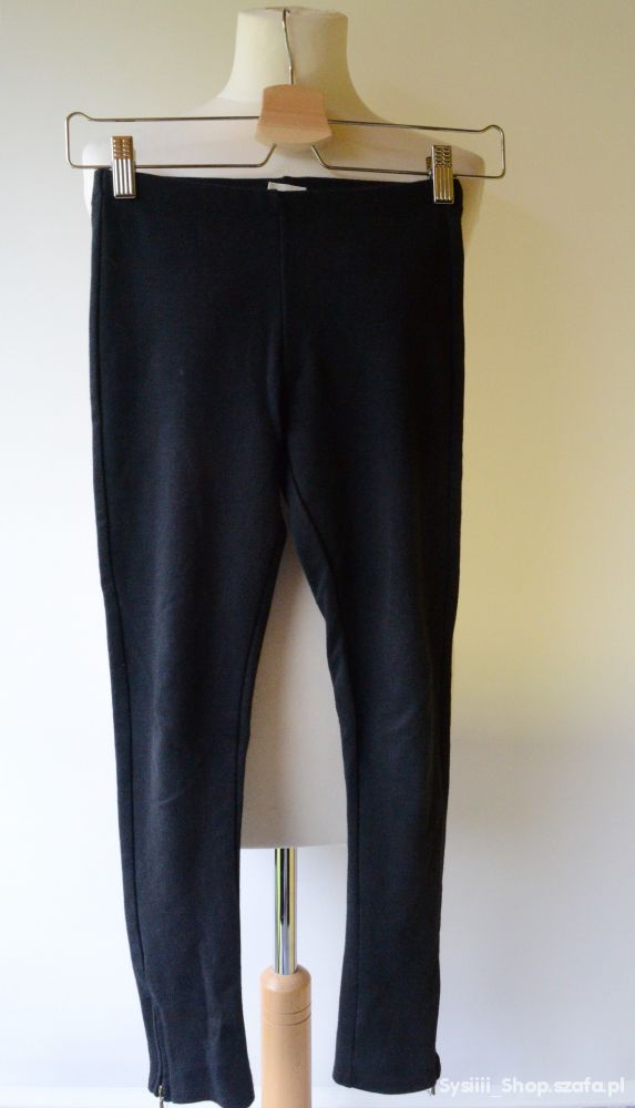 Legginsy Suwaki Czarne Zara Zip 9 10 lat 140 cm