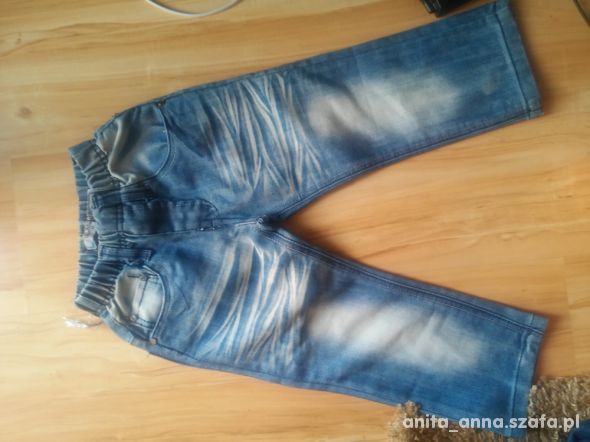 nowe świetne jeans r 92 na 98 na 2latka