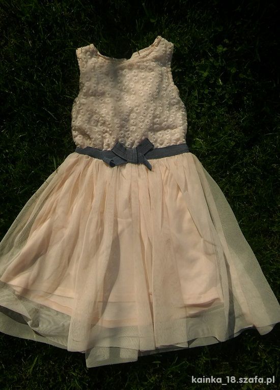 brzoskwinowa sukienka 104