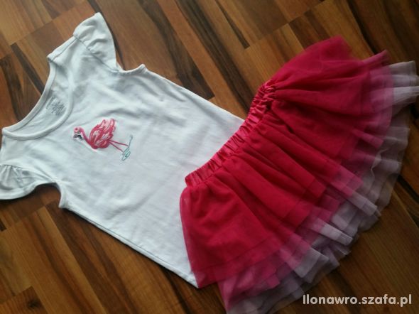 Gymboree 7T bluzka spódniczka H&M TUTU