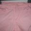 różowe dżinsy rurki 110 cm
