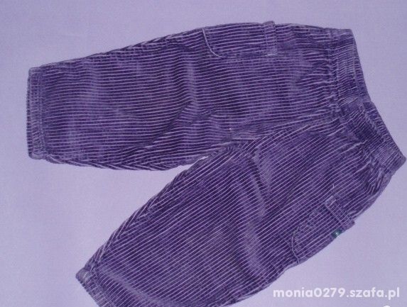 Sztruksowe spodenki 68 74