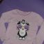 Bawełniana bluzeczka z pingwinkiem 110 116