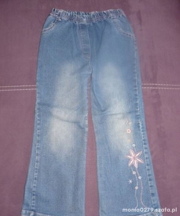 Spodnie jeansowe 116 122