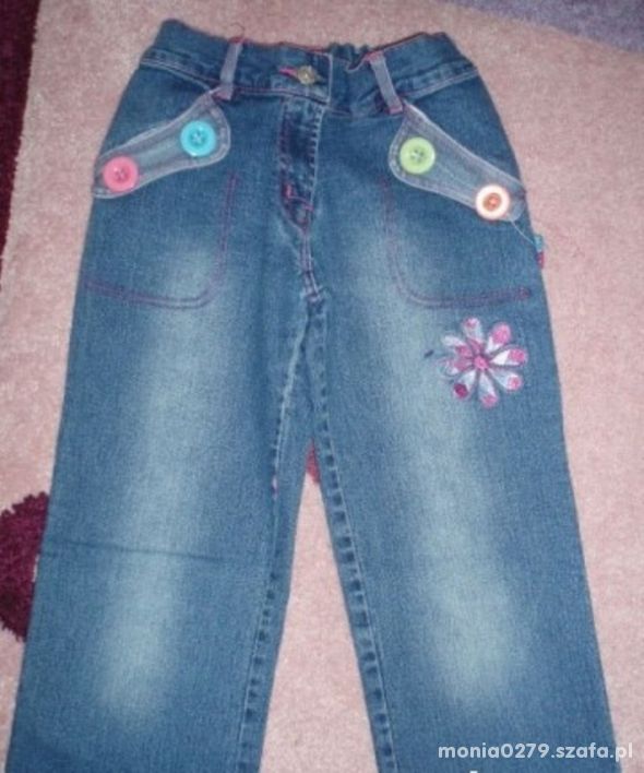 Spodnie jeansowe 128 134