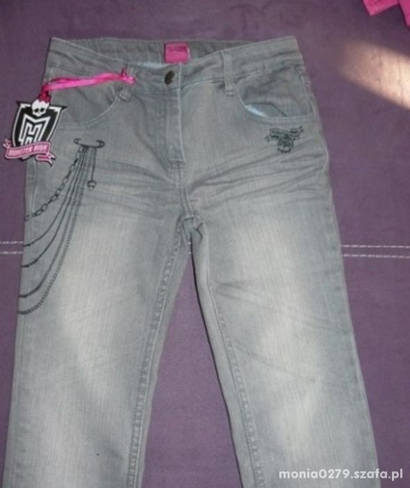 Nowe spodnie Monster High 140