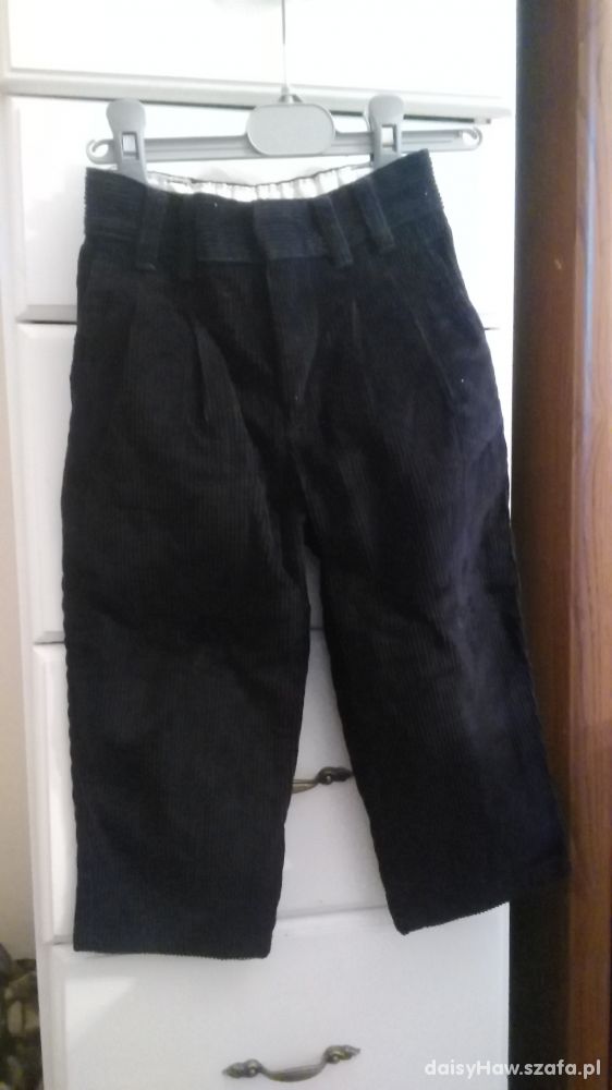 Spodnie sztruksowe dla chłopca 2 lata Czarne z USA