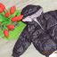 gruba pikowana kurtka na zimę 86 fioletowa