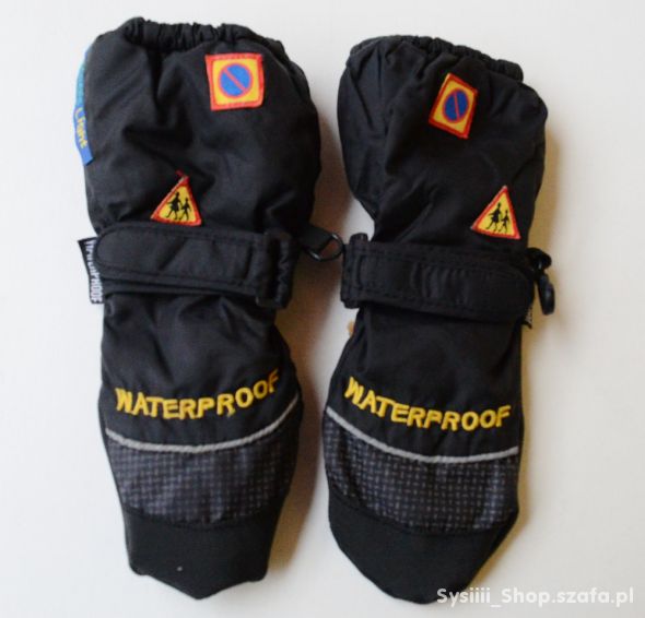 Rękawiczki Czarne Waterproof 1 Ocieplane Narty Zim
