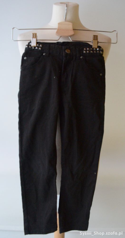 Spodnie Czarne Ćwieki H&M 116 cm 5 6 lat Rurki