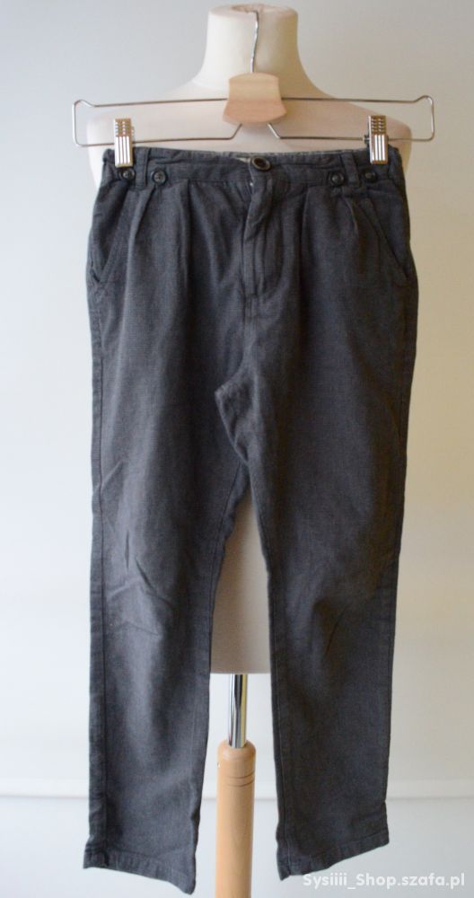 Spodnie Szare Zara Boys 128 cm 7 8 lat Paseczki
