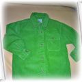 Koszula zielona ciepła dla chłopca 98 cm