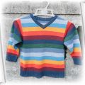 chłopięcy Sweter 92 na 2 latka wizytowy kolorowy