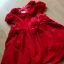 Sukienka aksamitna czerwona rozmiar 68