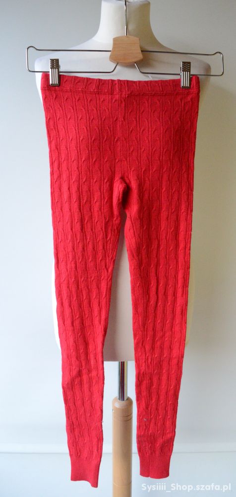Legginsy Warkocze Czerwone KappAhl 146 cm 10 11 la