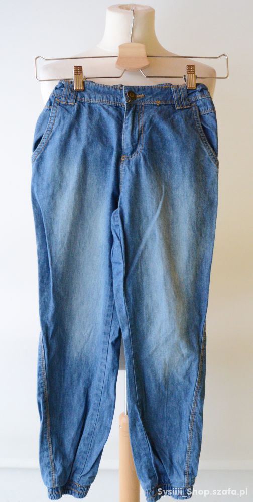 Spodnie Jeans Gumki Dzins 140 cm 10 lat Cubus