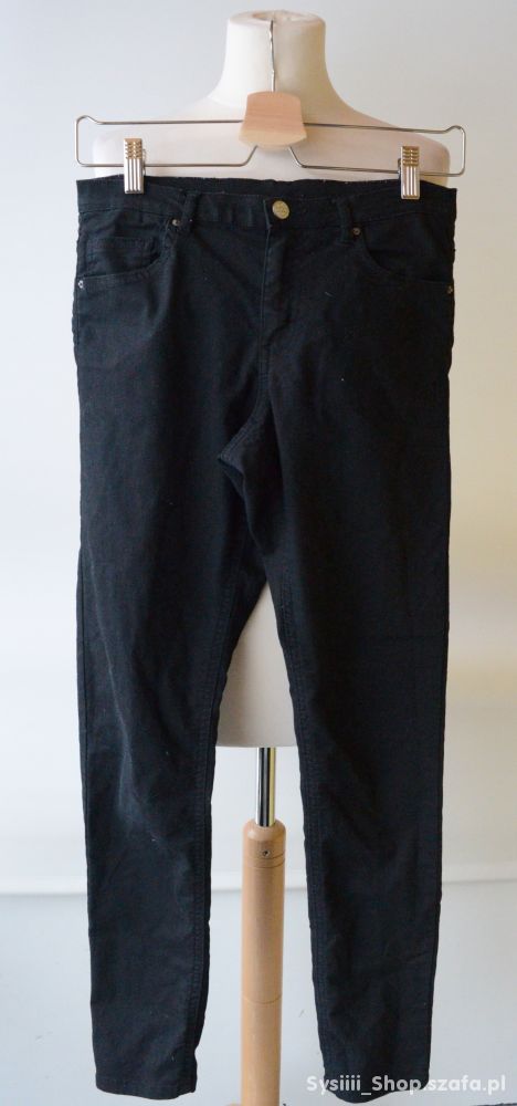 Spodnie Czarne H&M Rurki 13 14 lat 158 164 cm