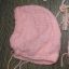 Różowe sweterki dla noworodka rękawiczki niedrapki