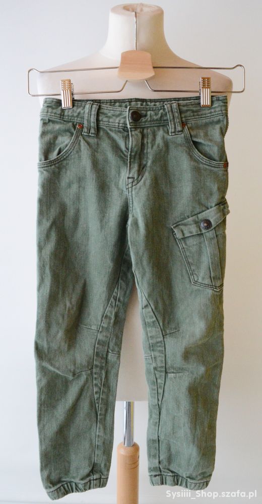 Spodnie Khaki H&M Relaxed 122 cm 6 8 lat Gumki