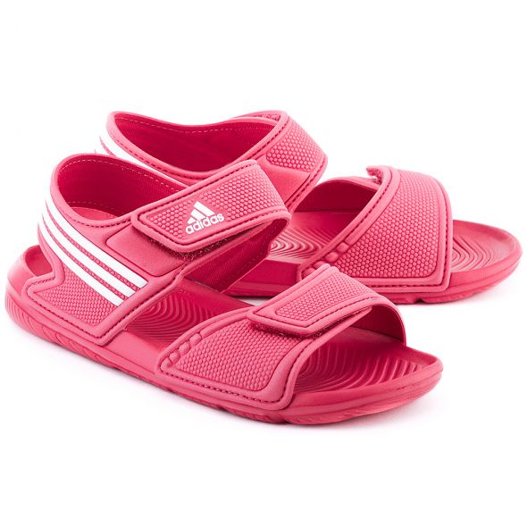 Nowe sandałki różowe adidas akwah 28