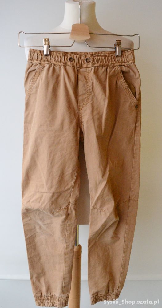 Spodnie H&M Brązowa Brąz 140 cm 9 10 lat Gumki