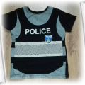 POLICE POLICJA koszulka tshirt 104 110