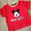 Disney letnia koszulka bluzka Mickey czerwona