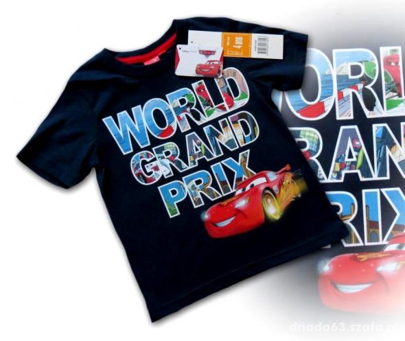 TSHIRT BLUZKA KOSZULKA CARS 128 DISNEY